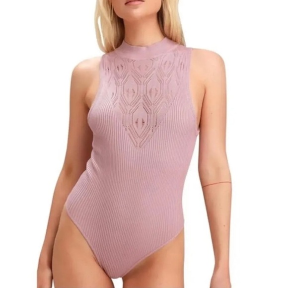 Free People Mauve On Point Bodysuit - Picture 1 of 10